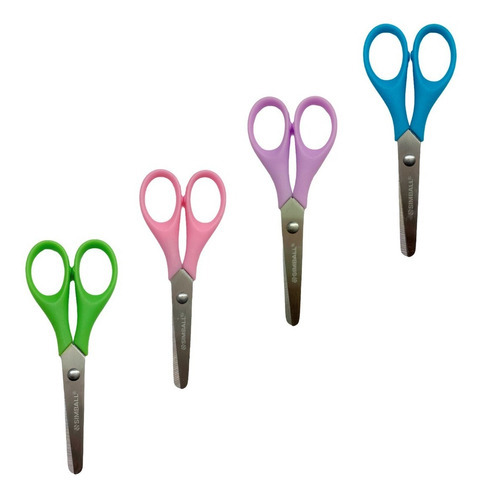 Tijera Escolar De Metal 12 Cm Pack X24 Unidades