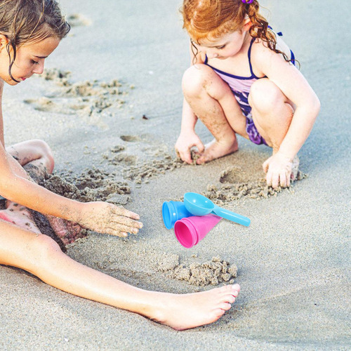 Juego De 5 Cucharas De Playa Para Niños Con Forma De Cono De