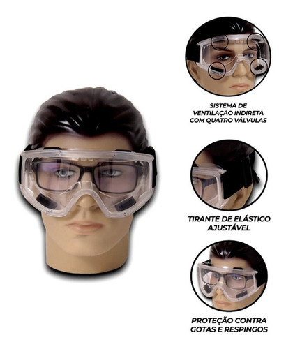 Óculos De Proteção Vvision Antirrisco Antiembassante