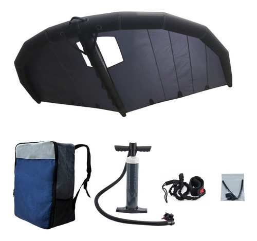 Vela De Wing Wingfoil Oslen 5m Kite Wake Snow Surf Nieve Color Negro