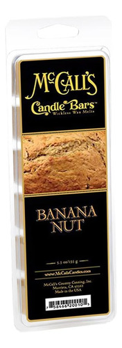 Mccalls - Barras De Velas | Pan De Nuez De Plátano | 5.5 Oz