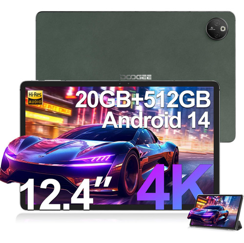 Tableta Doogee T30 Max 12.4 Pulgadas 4k, Android 14 Tablet,