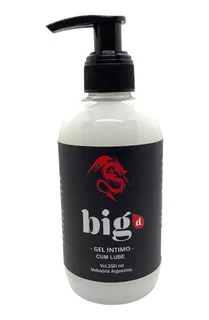 Lubricante Gel Intimo Big D - Efecto Semen 250ml Sabor Neutro