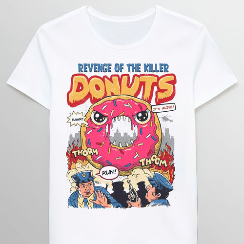 Remera Revenge Of The Killer Donuts 28151562