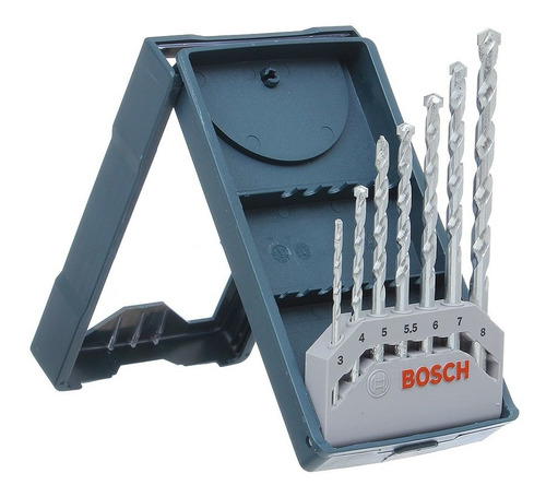 Kit Com 7 Brocas Mini X-line Para Concreto Bosch 30288