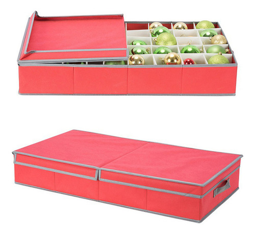 Caja De Almacenamiento De Bolas De Navidad Con 40 Compartime