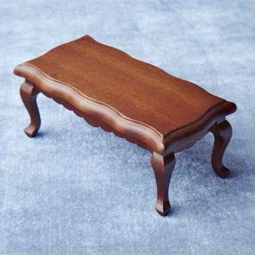 4 :12 Casa De Muñecas De Madera Con Borde Ondulado Estilo 3