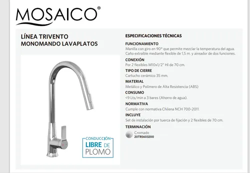 Grifo industrial cocina bricomart hotsell