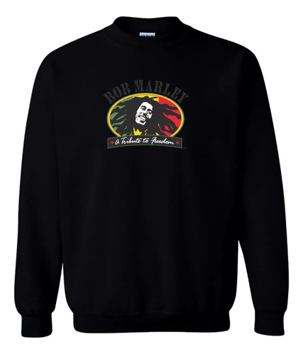 Buzo Cuello Redondo Personalizado Bob Marley