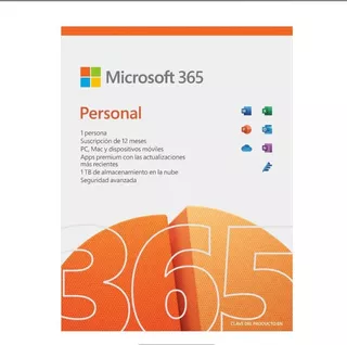 Microsoft Office 365 Personal 1024 Gb Almacenamiento. Esd