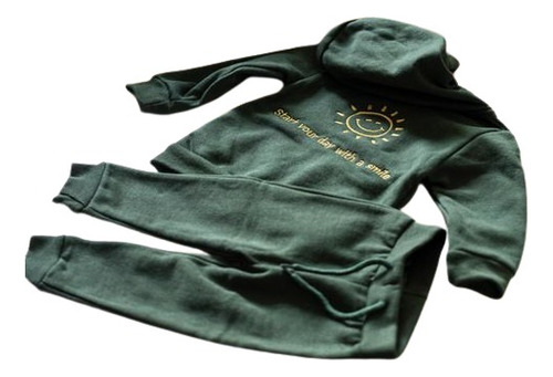 Conjunto Jogging Campera Con Capucha Bordado Exclusivo