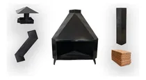 Comprar Estufa De Chapa Grande Esquinera Las Piedras Kit Completo