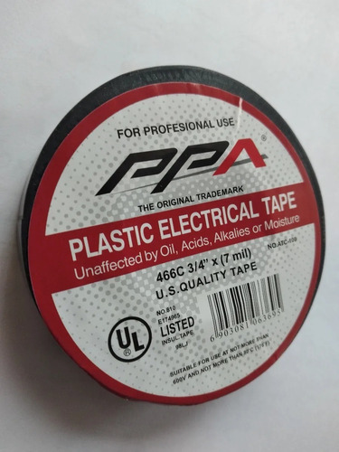 Teipe Ppa Electrical Tape Cinta Aislante 3/4 X 20 Mts 7mil