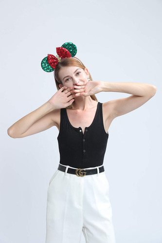 Vincha Con Orejas De Ratón Para Halloween Y Disney