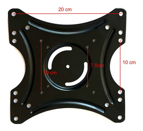 Imagem 2 de 3 de Kit Extensor / Prolongador Vesa 100x100 Suporte Tv / Monitor