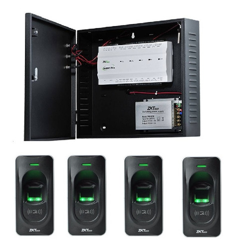 Kit De Acceso 4 Puertas Panel Inbio460 Pro, 04 Lector Fr1200
