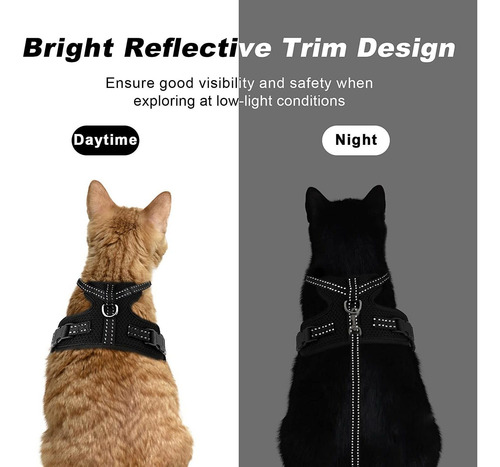 Cat Harness And Leash Set Escape Proof Small Animal Leashes
