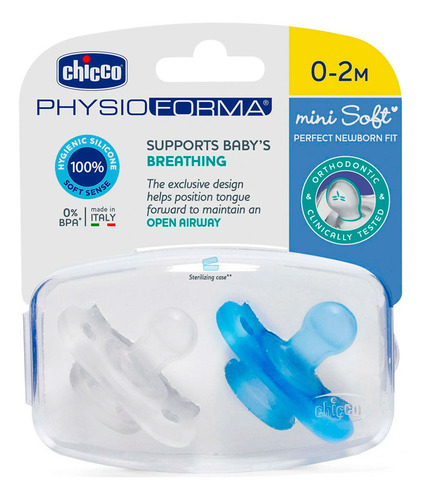 Chicco Chicco Chupon Chupete Physioforma Mini Soft Azul Para