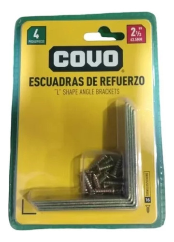 Escuadra Plana De Refuerzo 2 1/2  Covo A307-mpb-2-5