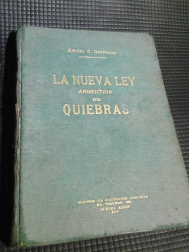 La Nueva Ley Argentina De Quiebras Carranza C15