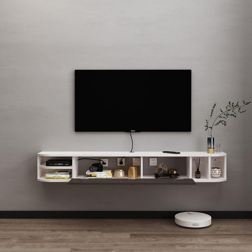Estante Flotante Tv, Estante De Almacenamiento Sala De ...