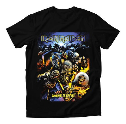 Playera Iron Maiden Where Is Eddie Rock 