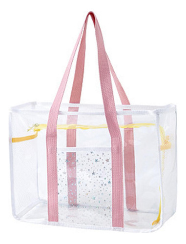 2 Bolso De Mano Transparente, Bolso De Hombro Rosa