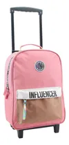 Comprar Mochila Carrito Escolar Lsyd Gran Capacidad Nena Influencer Color Rosa Diseño De La Tela Liso