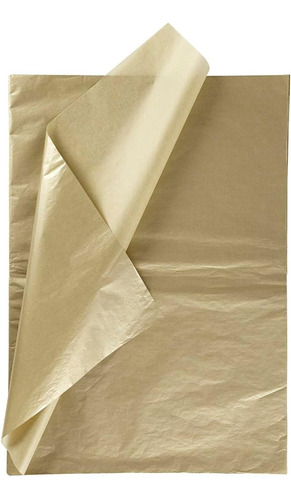 Papel De Seda Perlados Oro Dorado Plateado X50 Hojas 50x70