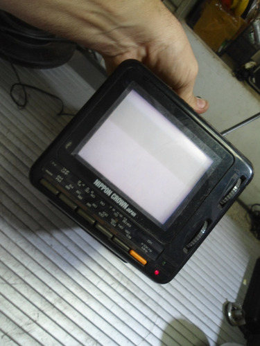 Monitor Mini Tv Antiga Nippon Crown Ry-5000r - No Estado