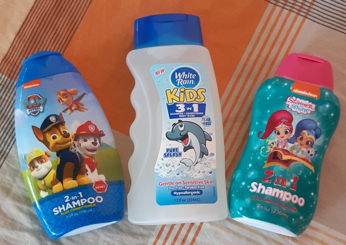 Shampoo 3 En 1 Para Niñas Y Niños, Importados