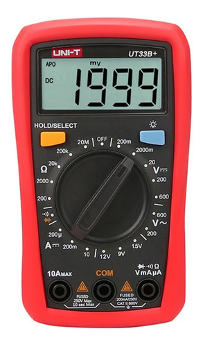 Multímetro Digital Compacto Uni-t Ut33b+ Ut33b Plus Tester