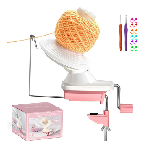 Bobinadora De Hilo Para Crochet, Antideslizante Enrollador De Bolas De Estambre De Manera Eficiente Con Menor Ruido Para Bolas , Devanadora De Hilo Regalo Para Los Amantes Del