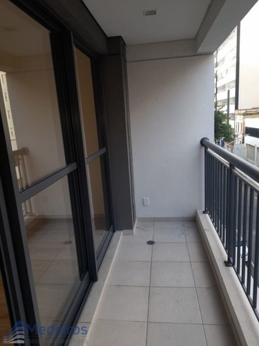 Apartamento Studio, 01 Dormitório, Predio Novo Com Lazer, 300 Metros Metrô, Rua Genebra- Bela Vista. - Md828
