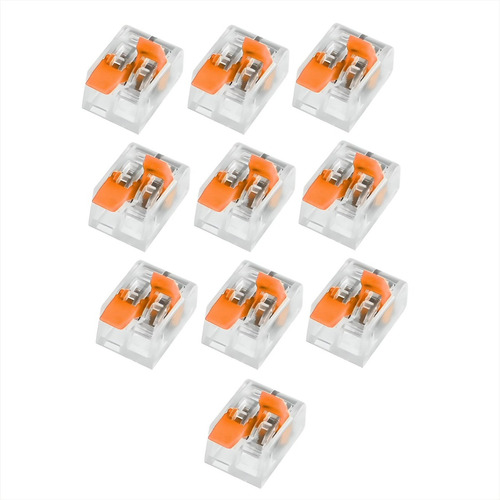 10 X Conector Rápido, Une 2 Conductores De 0.5 A 4mm2, 20a 