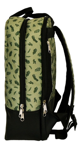 Imagen 2 de 10 de Equipo De Mate Premium Mochila Termo De Acero Green