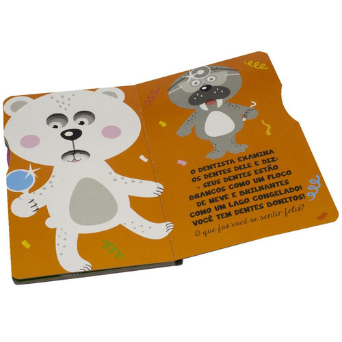 Gire o Disco! Um livro sobre Emoções: Urso Polar, de Tulip Books. Editorial Todolivro, capa dura em português, 2022