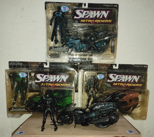 Mcfarlane Toys S-16 Nitroriders Spawn Burner,point,vapor & E