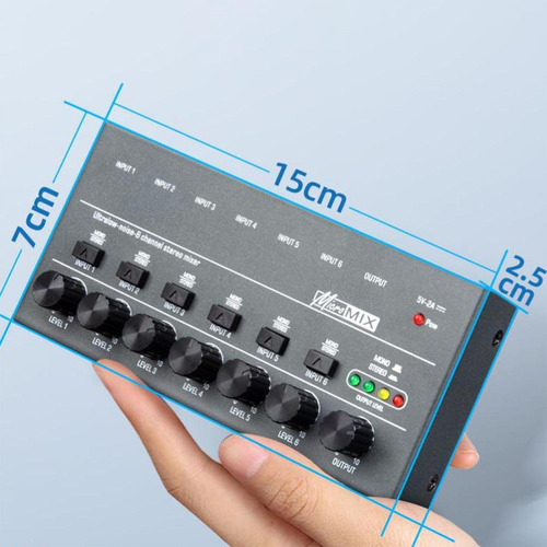 D Mixer De Áudio Para Profissionais E Iniciantes 6 Estéreo