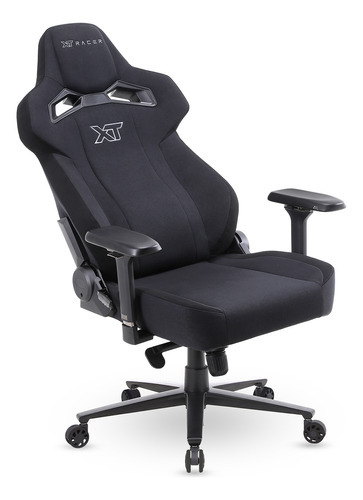 Cadeira Gamer E Escritório Xt Racer Ergonomics Robust Em Tecido Até 180kg - Preta