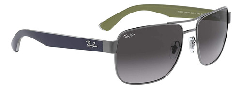 Ray-ban Rb3530 Gafas De Sol Cuadradas De Metal Unisex (lente