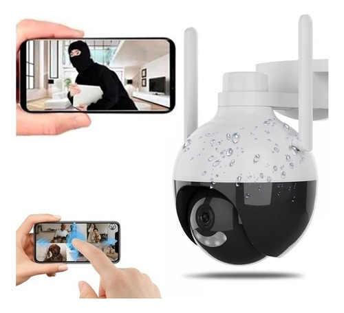 Camara Resistente Al Agua Wifi Full Hd 1080p Seguridad 24/7