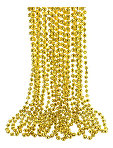 Giftexpress Collares De Cuentas De Oro Metlico De 33 Pulgada