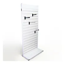 Comprar Exhibidor Ranurado Estructura Meta Expositor Ranurado Blanco
