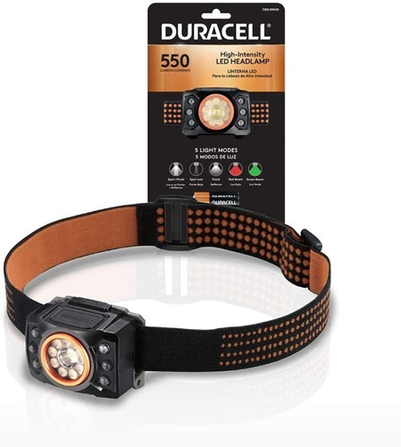 Linterna Led Minera Vincha Frontal Duracell 550 Lumens 