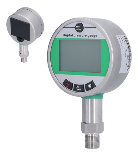 Medidor De Pressão Hidráulico Digital De 1,6 Mpa Em Aço Inox
