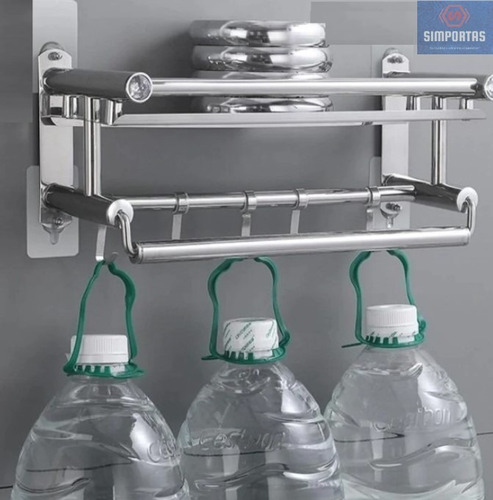 Imagen 2 de 3 de Pack 12 Perchas Pared Adhesivo Fuerte Transparente Colgar