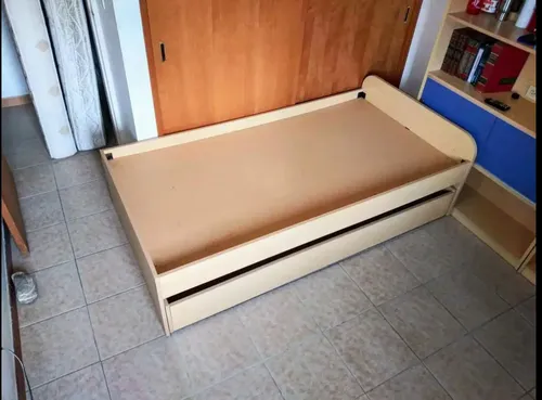 comprar Cama Individual Duplex Tipo Gaveta  @kiasmuebles Como Nueva