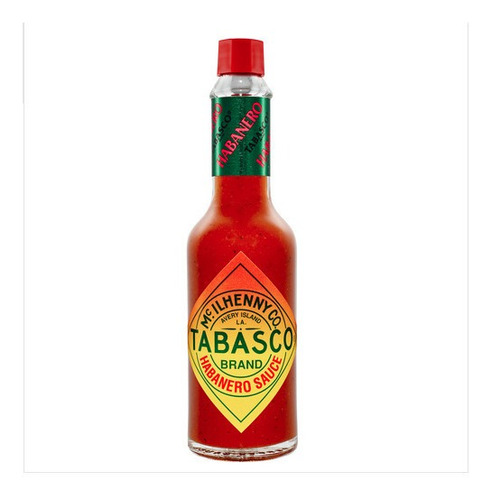 Salsa picante Tabasco Habanero pimiento rojo 60ml