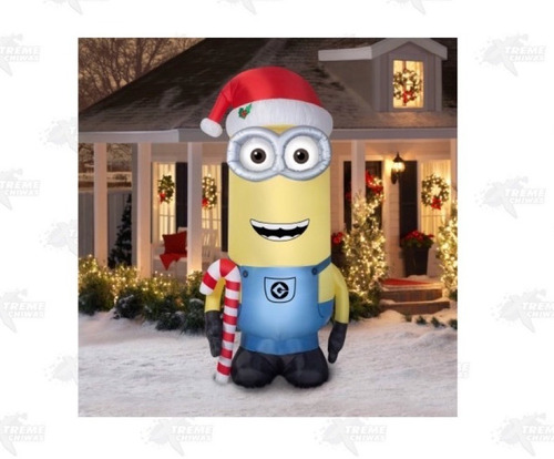 Inflable Minion Kevin Navideño Gemmy Airblown Xtreme C